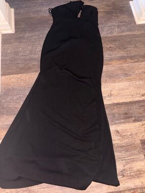 Fashion Nova Black Strapless Maxi dress